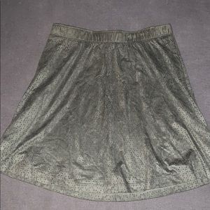 Velvet skirt (army green) XS